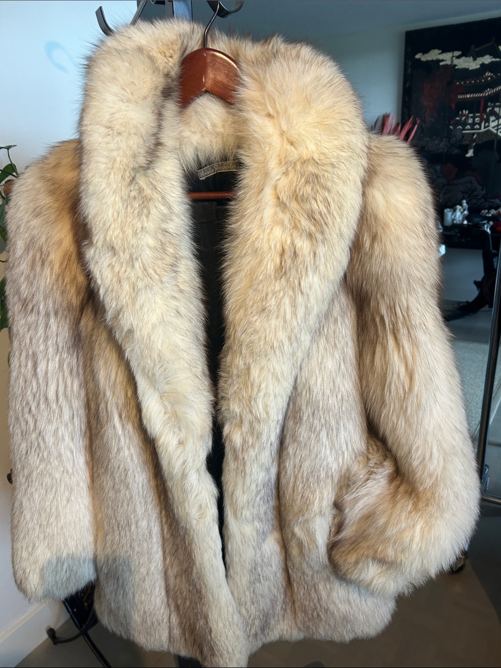 Daniella De Santis designer for the stars.Luxurious  Silver Fox Fur Coat/Jacket.